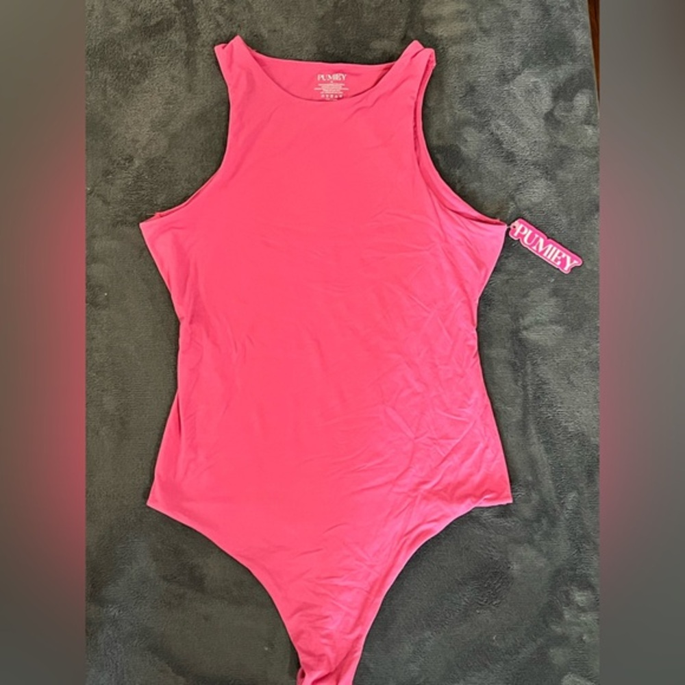 Pink Plumey Bodysuit